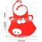 Eco-Friendly Cheap Custom Adult Blank Triangle Crochet Silicon Baby Bib