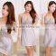 Ms summer sexy temptation emulation silk nightgown harness pajamas silk plus-size clothing at home