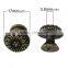 Custom Antique Bronze Flower Pattern Carved Mushroom Shape Jewelry Box/Case Drawer Pull Knob Handles