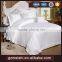 Dubai King size satin hotel bedding set embroidery hotel bed sheet set