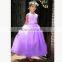 2017 new hot flower waisted dress , princess long skirt for kids