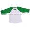 Little Girl's Kids Infant Poly-Cotton 3/4 Sleeve Raglan 2-9 Years