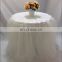 Fancy Wedding Banquet Organza Ruffled Table Skirt
