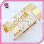 European retro style metal exaggerated texture striped punk temperament wide open bracelet