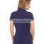 95% cotton 5% spandex ladies dot prnt pique polo shirts black design
