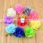 Green leaves chiffon hair flower with clip 2.3inch kids hairclips cute hair grip kids princess barrettes children hair accessory