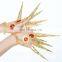 BestDance New Belly Dance Finger Accessories Dancing Peacock Nails Bracelet Indian Golden Finger