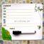Beautiful full color printing magnet board & mark pen for promotion gift