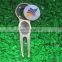 Wholesales Blank meatal Golf Divot Custom Repair Tool with logo Ball Marker