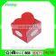 2015 heart shape foldable sweet paper packaging box for chocolate