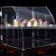 Custom acrylic cake cupcake candy box bin container with divider food dispenser
