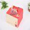Custom logo printing attractive designs cake takeout paper box with handle