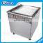 Thai Ice Cream Roll Machine / Flat Pan Fry Ice Cream Machine / Frozen Yogurt Fry Ice Cream Machine Foot Button Defrost