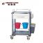 hospital use anesthesia trolley with mute wheel