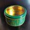 0.23mm Level A  Tinplate PVC With Window Round Tin Christmas Green