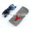 protective colorful fashion soft glasses bag sunglasses custom portable felt eyeglasses pouch