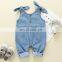 2020 New arrival Denim style gallus romper Soft Baby Girls Romper