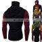 Turtleneck-Mask Skull Hooded Custom Logo Brand Tags New Unique Funny Pullover Solid Sweatshirt Blouse Tops Men's Hoodie