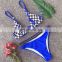 Plaid Bikini Mujer Halter Swimwear Women Swimsuit Bikini Push Up Underwire Brazilian Bikini Bathing Suit Beach Wear 19C201
