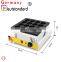Commerical red bean waffle cake maker with 16 holes