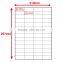 SINMARK 5.3*2.1cm Mirror surface print sticker
