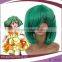 Short Green Synthetic Fiber Macross F-Ranka Wig Cosplay Wig