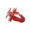 Red Universal 100Pcs Car Interior Trim Door Panel Snap Fastener Clips
