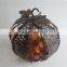 Halloween metal pumpkin candle holder metal candle holder decoration for halloween