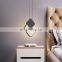 Minimalist Metal Geometry Pendant Light Black Indoor Pendant Light Chandeliers For Home
