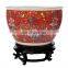 Retail And wholesale large china luxury famille rose ceramic planter pot for outdoor
