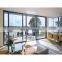 Accordion terrace sliding aluminum doors glass