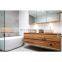 CBMMART double sink classic solid wood bathroom vanity