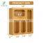 Bamboo Ziplock Bag Storage Organizer and Dispenser for Kitchen Drawer, Suitable for Gallon, Quart, Sandwich & Snack Variety Bag