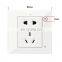 UK Smart Power Two Outlet Receptacle Zigbee Wall Plug Small Building Automation System