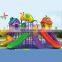 New design plastic slide amusement park set play equipment outdoor playground