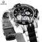 GOLDENHOUR GH-119 Men Military Sport Watches Mens LED Analog Digital Watch Male Army Stainless Quartz Clock Relogio Masculino