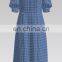 Fashion Trend 100% Cotton Yarn Dyed Wrinkle Chek Fabric for Blouses