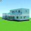 378sqm 2 Storey 3 Bedroom Luxury Prefabricated House PU Cladded Prefab Villa With 2 Garages & Large Balcony