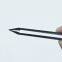 Black plastic tweezers clean carbon fiber tweezers pointed flat elbow round 93305