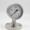 Stainless steel diaphragm pressure gauge with shock resistant flange DN25 pressure gauge