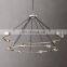 Hengzhi Custom Villa K9 Glass Chandelier Globular Led Celling Light 60