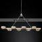 Hengzhi Minimalist Metal Mirror Chandeliers Hanging light Hotel Restaurant Pendant MONTESQUIEU SQUARE CHANDELIER