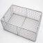 Customized 304 Stainless Steel Woven Wire Mesh Basket For Storage
