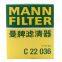 Filtro original genuino de cabina MANN, filtro de motor de automóvil C22036 42712666 para Chevrolet