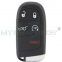 FCC M3N-40821302 Smart key 5 button with 4A chip 433mhz included SIP22 key blade for 2017+ Jeep Compass M3N40821302