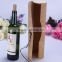 Custom logo round bark wooden wine box for single bottle