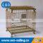 Industrial folding galvanized metal containers