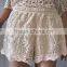 summer ladies hot /embroidery water soluble lace cotton lace short