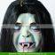 Halloween Mask Sadako Terror Horror With Hair Scary Prop Ghost Latex Mask Party