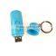 Mini USB Rechargeable Flashlight Keychain with Strobe Light